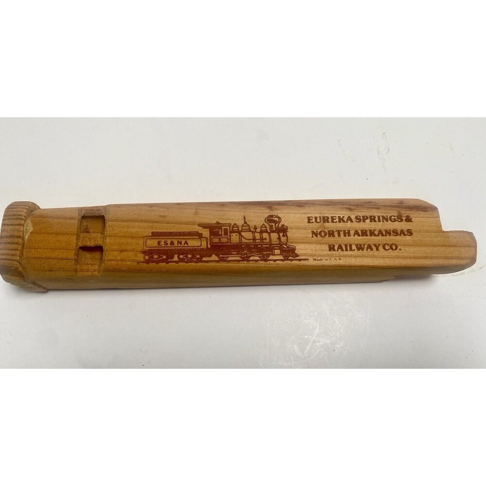 Vintage Wood Train Whistle Authentic Train Sound Wooden Whistle ES & NA Railway